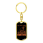 Focused On Hunter'S Keychain Gift Stainless Steel or 18k Gold Dog Tag Keyring-Express Your Love Gifts