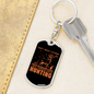 Focused On Hunter'S Keychain Gift Stainless Steel or 18k Gold Dog Tag Keyring-Express Your Love Gifts