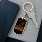 Focused On Hunter'S Keychain Gift Stainless Steel or 18k Gold Dog Tag Keyring-Express Your Love Gifts