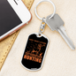 Focused On Hunter'S Keychain Gift Stainless Steel or 18k Gold Dog Tag Keyring-Express Your Love Gifts