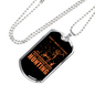 Focused On Hunting Necklace Stainless Steel or 18k Gold Dog Tag 24" Chain-Express Your Love Gifts