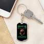 Folloe Me Fishing Keychain Stainless Steel or 18k Gold Dog Tag Keyring-Express Your Love Gifts