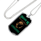 Folloe Me Fishing Necklace Stainless Steel or 18k Gold Dog Tag 24" Chain-Express Your Love Gifts