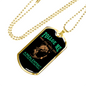 Folloe Me Fishing Necklace Stainless Steel or 18k Gold Dog Tag 24" Chain-Express Your Love Gifts