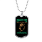 Folloe Me Fishing Necklace Stainless Steel or 18k Gold Dog Tag 24" Chain-Express Your Love Gifts