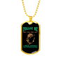 Folloe Me Fishing Necklace Stainless Steel or 18k Gold Dog Tag 24" Chain-Express Your Love Gifts