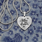 Follow Your Dreams Necklace Stainless Steel or 18k Gold Heart 18-22"-Express Your Love Gifts