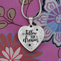 Follow Your Dreams Necklace Stainless Steel or 18k Gold Heart 18-22"-Express Your Love Gifts