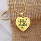 Follow Your Dreams Necklace Stainless Steel or 18k Gold Heart 18-22"-Express Your Love Gifts