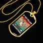 Follow Your Heart Necklace Stainless Steel or 18k Gold Dog Tag 24" Chain-Express Your Love Gifts