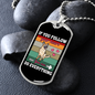 Follow Your Heart Necklace Stainless Steel or 18k Gold Dog Tag 24" Chain-Express Your Love Gifts