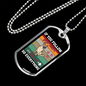 Follow Your Heart Necklace Stainless Steel or 18k Gold Dog Tag 24" Chain-Express Your Love Gifts
