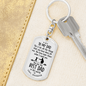 For All The Things Daughter To Dad Keychain Stainless Steel or 18k Gold Dog Tag Keyring-Express Your Love Gifts