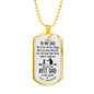 For All The Things Daughter To Dad Necklace Stainless Steel or 18k Gold Dog Tag 24" Chain-Express Your Love Gifts