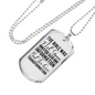 For Our Transformation Necklace Stainless Steel or 18k Gold Dog Tag 24" Chain-Express Your Love Gifts