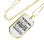 For Our Transformation Necklace Stainless Steel or 18k Gold Dog Tag 24" Chain-Express Your Love Gifts