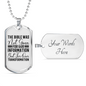 For Our Transformation Necklace Stainless Steel or 18k Gold Dog Tag 24" Chain-Express Your Love Gifts