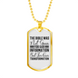 For Our Transformation Necklace Stainless Steel or 18k Gold Dog Tag 24" Chain-Express Your Love Gifts