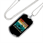 For Rent Necklace Stainless Steel or 18k Gold Dog Tag 24" Chain-Express Your Love Gifts
