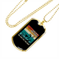 For Rent Necklace Stainless Steel or 18k Gold Dog Tag 24" Chain-Express Your Love Gifts