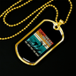 For Rent Necklace Stainless Steel or 18k Gold Dog Tag 24" Chain-Express Your Love Gifts