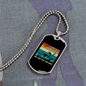 For Rent Necklace Stainless Steel or 18k Gold Dog Tag 24" Chain-Express Your Love Gifts