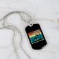 For Rent Necklace Stainless Steel or 18k Gold Dog Tag 24" Chain-Express Your Love Gifts