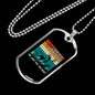 For Rent Necklace Stainless Steel or 18k Gold Dog Tag 24" Chain-Express Your Love Gifts