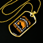 For Rent Yellow Necklace Stainless Steel or 18k Gold Dog Tag 24" Chain-Express Your Love Gifts