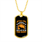 For Rent Yellow Necklace Stainless Steel or 18k Gold Dog Tag 24" Chain-Express Your Love Gifts