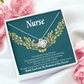 For Tirelessly Caring Healthcare Medical Worker Nurse Appreciation Gift Infinity Knot Necklace Message Card-Express Your Love Gifts