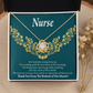 For Tirelessly Caring Healthcare Medical Worker Nurse Appreciation Gift Infinity Knot Necklace Message Card-Express Your Love Gifts