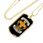 For Your Life Necklace Stainless Steel or 18k Gold Dog Tag 24" Chain-Express Your Love Gifts