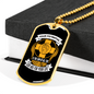 For Your Life Necklace Stainless Steel or 18k Gold Dog Tag 24" Chain-Express Your Love Gifts