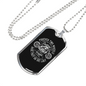Forever 2 Wheels Biker Necklace Stainless Steel or 18k Gold Dog Tag 24"-Express Your Love Gifts