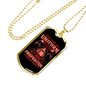 Forever Being A Firefighter Gift Stainless Steel or 18k Gold Dog Tag 24" Chain-Express Your Love Gifts