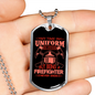 Forever Being A Firefighter Gift Stainless Steel or 18k Gold Dog Tag 24" Chain-Express Your Love Gifts