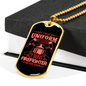 Forever Being A Firefighter Gift Stainless Steel or 18k Gold Dog Tag 24" Chain-Express Your Love Gifts