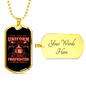 Forever Being A Firefighter Gift Stainless Steel or 18k Gold Dog Tag 24" Chain-Express Your Love Gifts