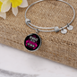 Forget Dog BewAre of Mom Bracelet Stainless Steel or 18k Gold Circle Bangle-Express Your Love Gifts