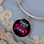 Forget Dog BewAre of Mom Bracelet Stainless Steel or 18k Gold Circle Bangle-Express Your Love Gifts