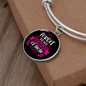 Forget Dog BewAre of Mom Bracelet Stainless Steel or 18k Gold Circle Bangle-Express Your Love Gifts