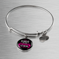 Forget Dog BewAre of Mom Bracelet Stainless Steel or 18k Gold Circle Bangle-Express Your Love Gifts