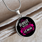 Forget Dog BewAre of Mom Circle Necklace Stainless Steel or 18k Gold 18-22"-Express Your Love Gifts