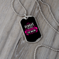 Forget Dog BewAre of Mom Necklace Stainless Steel or 18k Gold Dog Tag 24" Chain-Express Your Love Gifts