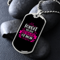 Forget Dog BewAre of Mom Necklace Stainless Steel or 18k Gold Dog Tag 24" Chain-Express Your Love Gifts