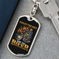 Forget The Bike Biker Keychain Stainless Steel or 18k Gold Dog Tag Keyring-Express Your Love Gifts