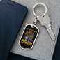 Forget The Bike Biker Keychain Stainless Steel or 18k Gold Dog Tag Keyring-Express Your Love Gifts