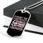 Forget The Firetruck Firefighter Gift Stainless Steel or 18k Gold Dog Tag 24" Chain-Express Your Love Gifts