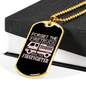 Forget The Firetruck Firefighter Gift Stainless Steel or 18k Gold Dog Tag 24" Chain-Express Your Love Gifts
